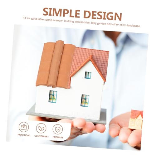 Gogogmee 120 Stück Maßstab Simulierte Kleine Ziegelsteine für Puppenhäuser Sandtischlandschaften und DIY Bastelprojekte Dekorative Micro Dachziegel für Modellbau und Landschaftsgestaltung von Gogogmee