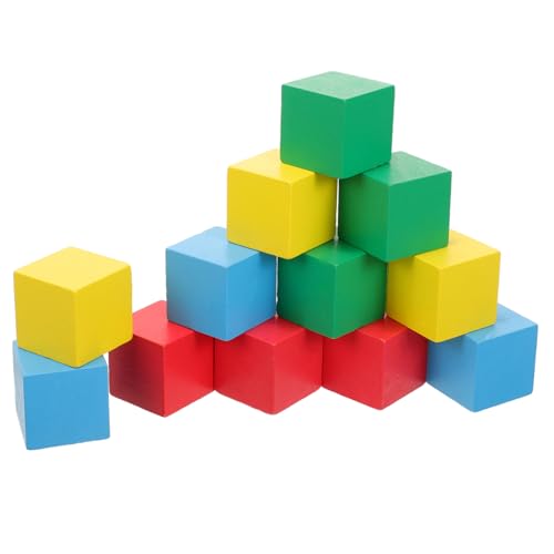 Gogogmee 12Stücke Bunte Holzbausteine Quadratische Volumenblöcke für Kreative Bauprojekte Lernspielzeug Geometrischen Fähigkeiten Gogogmee 12Stücke Bunte Holzbausteine Quadratische Volumenblöcke für Kreative Bauprojekte Lernspielzeug Geometrischen Fähigkeiten von Gogogmee