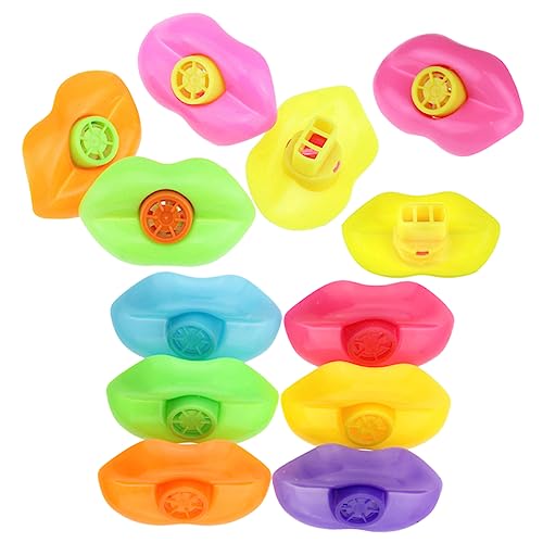 Gogogmee 12Stücke Cartoon Pfeifen für Lernspielzeug zur Musikalischen Ergonomisch und Sicher für Partys und Farben Zufällig von Gogogmee