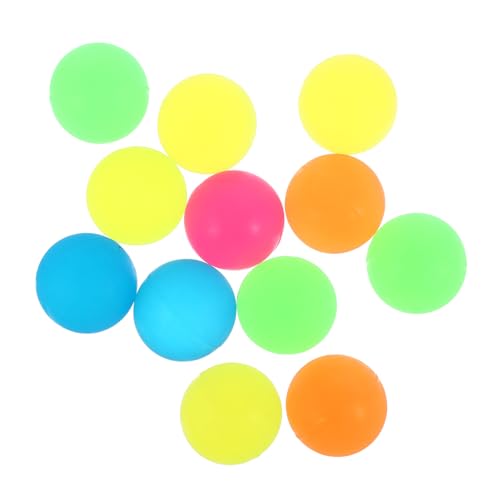 Gogogmee 12Stücke Leuchtender Hüpfball Elastischer Sprungball aus Synthetischem für Leuchtend und Mattiert für Partys und Spielspaß von Gogogmee