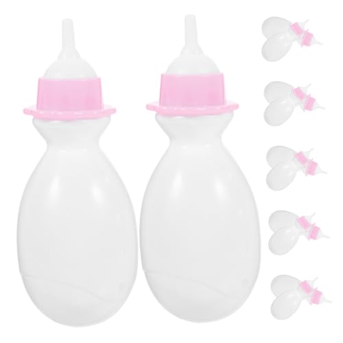 Gogogmee 12Stücke Mini Puppen Milchflasche Kunststoff Feeder für Rollenspiele Zubehör für Überraschungsspielzeug mit Leuchtenden Farben und Sicherem Material Gogogmee 12Stücke Mini Puppen Milchflasche Kunststoff Feeder für Rollenspiele Zubehör für Überraschungsspielzeug mit Leuchtenden Farben und Sicherem Material von Gogogmee