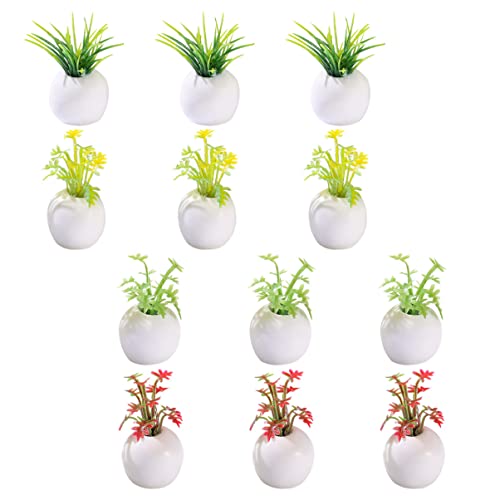 Gogogmee 12Stücke Miniatur Bonsai Pflanzen Teiliges Mikrolandschaftsdekor aus Hochwertigen Materialien Pflegeleicht und Langlebig für Puppenhaus und Garten Deko Gogogmee 12Stücke Miniatur Bonsai Pflanzen Teiliges Mikrolandschaftsdekor aus Hochwertigen Materialien Pflegeleicht und Langlebig für Puppenhaus und Garten Deko von Gogogmee