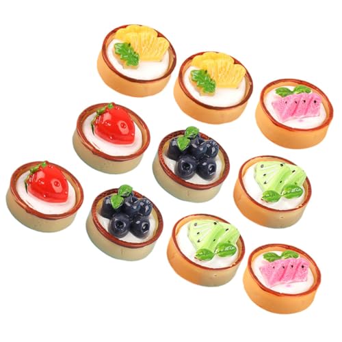 Gogogmee 12Stücke Miniatur Dekorationen aus Harz Realistische Fake Desserts für Puppenhaus Miniaturtell und Kreative Ausstellungszwecke von Gogogmee