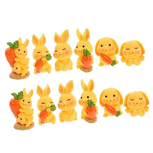 Gogogmee 12Stücke Miniatur Kaninchenfiguren für Garten und Balkon Dekoration Niedliche Resin Hasen für Zuhause Büro für Mini Deko Gogogmee 12Stücke Miniatur Kaninchenfiguren für Garten und Balkon Dekoration Niedliche Resin Hasen für Zuhause Büro für Mini Deko von Gogogmee