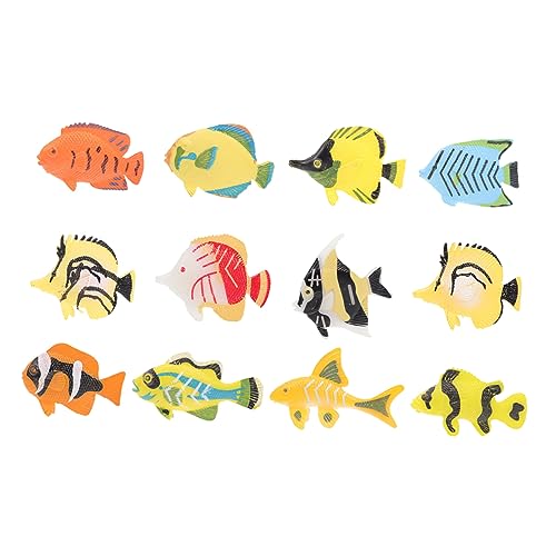 Gogogmee 12Stücke Teiliges Tiere Tropische Fisch Modelle für Früherziehung Vielseitig Einsetzbar als Deko und Langlebig und Farbecht Gogogmee 12Stücke Teiliges Tiere Tropische Fisch Modelle für Früherziehung Vielseitig Einsetzbar als Deko und Langlebig und Farbecht von Gogogmee