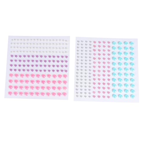 Gogogmee 14 Blatt Sticker Acryl Imitation Kristall Aufkleber Selbstklebend Verschiedene Formen Bunte Dekoration für DIY Scrapbook und Bastelprojekte von Gogogmee