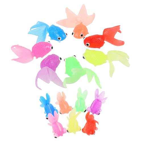 Gogogmee 14 Stück Teiliges aus Künstlichen Goldfischspielzeugen Interaktive Badezeitspielzeuge für Dekorative Aquarienfische Bunten Farben für Mini Badespielzeug Gogogmee 14 Stück Teiliges aus Künstlichen Goldfischspielzeugen Interaktive Badezeitspielzeuge für Dekorative Aquarienfische Bunten Farben für Mini Badespielzeug von Gogogmee