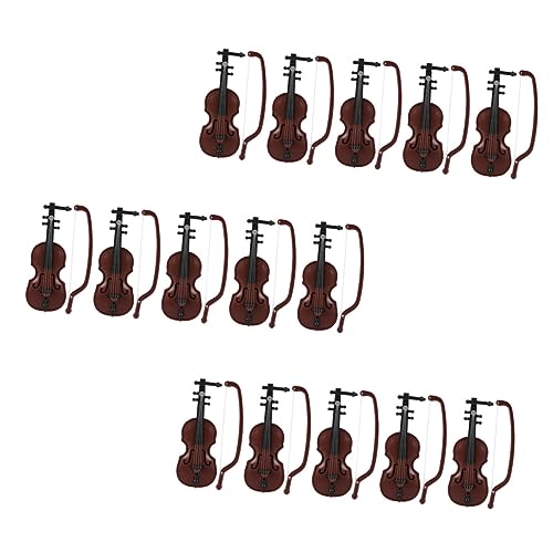 Gogogmee 15 Sätze Miniatur Violinendekoration Realistische Mini Violinmodelle Weihnachtliche Desktop Schmuckstücke Elegantes Musik Instrument Ornament für Gogogmee 15 Sätze Miniatur Violinendekoration Realistische Mini Violinmodelle Weihnachtliche Desktop Schmuckstücke Elegantes Musik Instrument Ornament für von Gogogmee