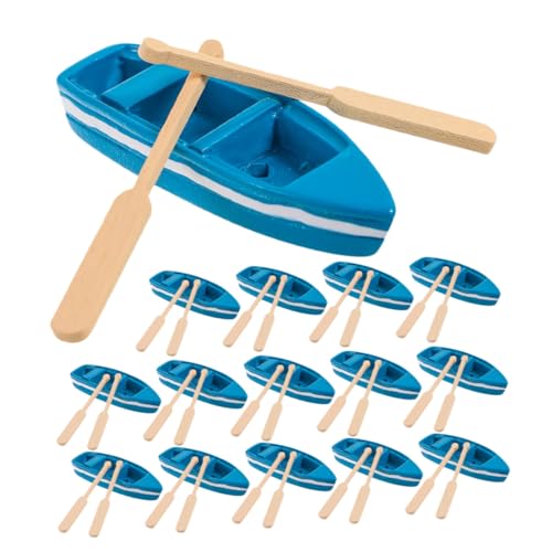Gogogmee 15 Sätze Teiliges Mini Holz-ruderboot Modell mit Ruder Realistisches Miniatur-kanu für DIY Feengarten Puppenhaus Deko Vielseitige Kleine Boot-Dekoration für Innenbereich und Gogogmee 15 Sätze Teiliges Mini Holz-ruderboot Modell mit Ruder Realistisches Miniatur-kanu für DIY Feengarten Puppenhaus Deko Vielseitige Kleine Boot-Dekoration für Innenbereich und von Gogogmee