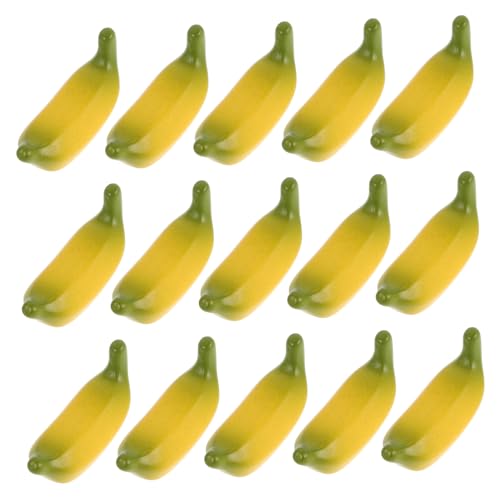 Gogogmee 15Stücke Mini Fake Bananen Realistische Künstliche Obst Deko für DIY Party Küche Fotografie Farbige Miniaturspielzeuge für Kreative Bastelprojekte und Wreath Decor von Gogogmee