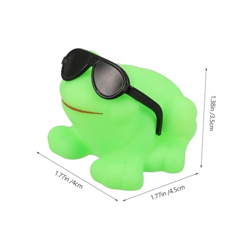 Gogogmee 16 Stück Teiliges Bade mit Schwimmenden Froschfiguren in Grün Lustige Badewannen Spielzeuge mit Sonnenbrille Quakende Kunststoff Tiere für Junge Mädchen und Kleinkinder für Gogogmee 16 Stück Teiliges Bade mit Schwimmenden Froschfiguren in Grün Lustige Badewannen Spielzeuge mit Sonnenbrille Quakende Kunststoff Tiere für Junge Mädchen und Kleinkinder für von Gogogmee