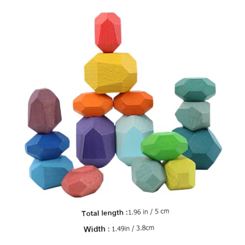 Gogogmee 16 Stück Teiliges Bunte Stapelsteine aus Hochwertigem Buchenholz Balancieren und Bauen für Fördert Feinmotorik Farberkennung und Kreatives Sicher mit Glatten Kanten Gogogmee 16 Stück Teiliges Bunte Stapelsteine aus Hochwertigem Buchenholz Balancieren und Bauen für Fördert Feinmotorik Farberkennung und Kreatives Sicher mit Glatten Kanten von Gogogmee