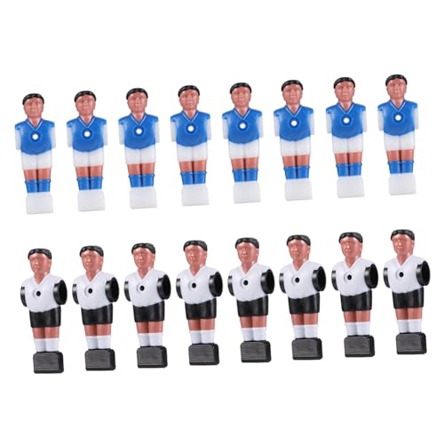 Gogogmee 16 Stück Teiliges Foosball Spieler aus Langlebigem Harz Verschleißfest Austauschbar für Tischfußball Kickertisch Einfache Installation Design als Ersatzspieler von Gogogmee