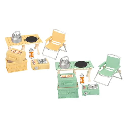 Gogogmee 16 Stück Teiliges Outdoor Spielset Mini Klappstuhl Modell Kleine Stühle Möbel Zubehör Realistische Camping Ausrüstung für Draußen und Drinnen Gogogmee 16 Stück Teiliges Outdoor Spielset Mini Klappstuhl Modell Kleine Stühle Möbel Zubehör Realistische Camping Ausrüstung für Draußen und Drinnen von Gogogmee