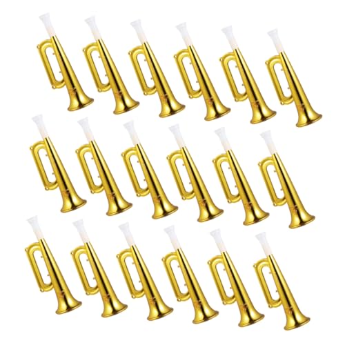 Gogogmee 18 Stück Teiliges Trumpet Noise Maker aus Robustem Kunststoff Glänzend Ergonomisch Gestaltet für Sportveranstaltungen Geburtstage und Konzerte Tragbare Fanfaren für Stimmungsvolle von Gogogmee