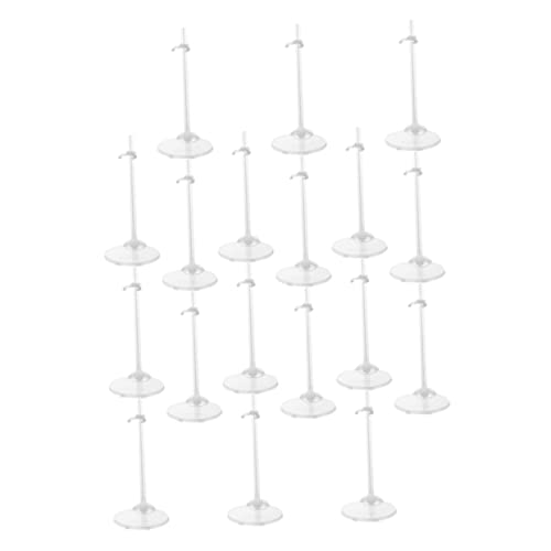 Gogogmee 18 Stücke Puppe Figuren Stehenhalter Kreative Für Puppen Hold (transparent) von Gogogmee