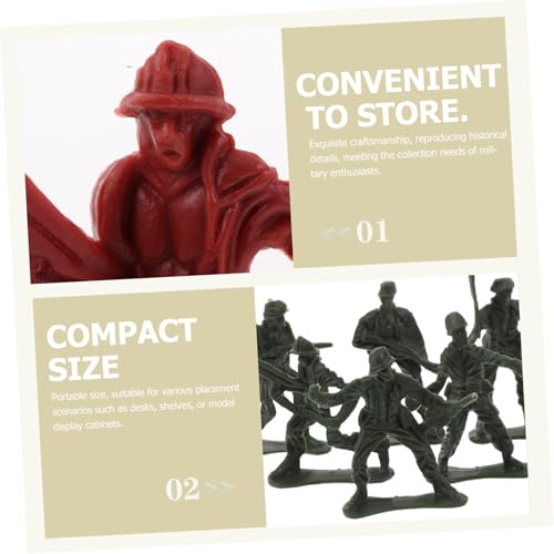 Gogogmee 180 Stück Teiliges Mini Soldaten Figuren aus Realistische Modelle in Rot Grün Vielseitige Miniature Armee Spielfiguren für Sammler und Schreibtisch Dekoration Gogogmee 180 Stück Teiliges Mini Soldaten Figuren aus Realistische Modelle in Rot Grün Vielseitige Miniature Armee Spielfiguren für Sammler und Schreibtisch Dekoration von Gogogmee