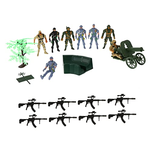 Gogogmee 19Stücke Soldatenmodell Realistische Militärfiguren für Cosplay und Eltern Interaktion Sicher und Glatt für Desktop Dekoration von Gogogmee