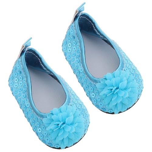 Gogogmee 1Paar Glitzernde Puppenschuhe für Puppen Strahlende Blumen Accessoires für Kleine Mädchen für Partys und Rollenspiele Robust und für Kreative von Gogogmee