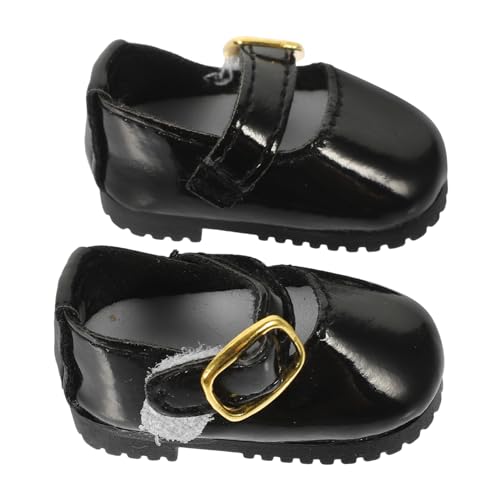 Gogogmee Mini Bjd Schuhe Für Puppen Schwarze Lederpuschen Für Gelenkpuppen Stilvolles Puppenzubehör Bequem Und Leicht Zu Tragen Für Kleine Mädchen Gogogmee Mini Bjd Schuhe Für Puppen Schwarze Lederpuschen Für Gelenkpuppen Stilvolles Puppenzubehör Bequem Und Leicht Zu Tragen Für Kleine Mädchen von Gogogmee