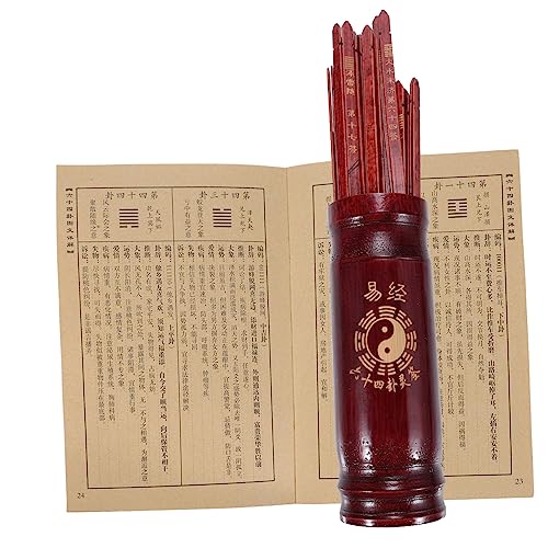 Gogogmee 1Satz Chinesisches Wahrsagestäbchen mit Eimer und Buch Holzstäbchen für Wahrsagespiele für Familientreffen und Tempel Tragbar und Langlebig Gogogmee 1Satz Chinesisches Wahrsagestäbchen mit Eimer und Buch Holzstäbchen für Wahrsagespiele für Familientreffen und Tempel Tragbar und Langlebig von Gogogmee