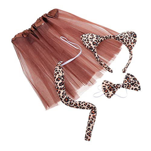 Gogogmee 1Satz Cosplay für Leopardenmuster Kleidungsrock mit Fliege Haarband und Faschingskostüme und Kostümpartys Wiederverwendbar und Langlebig Gogogmee 1Satz Cosplay für Leopardenmuster Kleidungsrock mit Fliege Haarband und Faschingskostüme und Kostümpartys Wiederverwendbar und Langlebig von Gogogmee