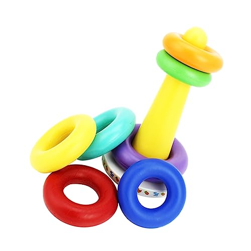Gogogmee 1Satz Farbige Stapelringe Spielzeugset für Kognitionsspielzeug Hand Auge Koordination Langlebig und Platzsparend für Frühkindliche Bildung Gogogmee 1Satz Farbige Stapelringe Spielzeugset für Kognitionsspielzeug Hand Auge Koordination Langlebig und Platzsparend für Frühkindliche Bildung von Gogogmee