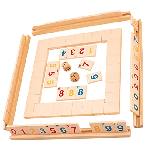 Gogogmee 1Satz Holz Brettspiel für Digitales Zahlen Sortierspiel für Eltern Junge Mädchen Interaktion Lernspielzeug für Spieler Fördert Intelligenz und Koordination von Gogogmee