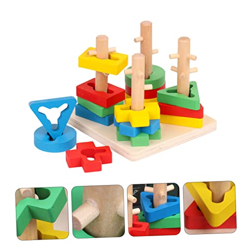 Gogogmee 1Satz Holz Lernspielzeug für Geometrische Puzzles Matching und Stacking Spiele Farbenfrohe Bausteine für Frühe Bildung Sicheres Langlebiges und Kreatives für Kleinkinder Gogogmee 1Satz Holz Lernspielzeug für Geometrische Puzzles Matching und Stacking Spiele Farbenfrohe Bausteine für Frühe Bildung Sicheres Langlebiges und Kreatives für Kleinkinder von Gogogmee