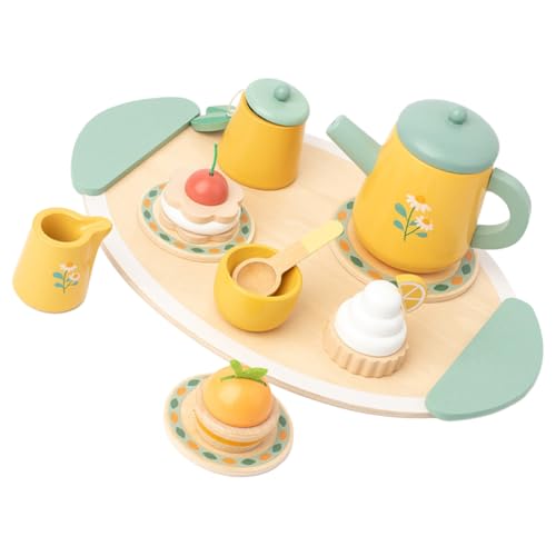 Gogogmee 1Satz Holz Tee Set für Pädagogisches mit Miniaturgeschirr für Puppenhaus und Spielküche Sicher und Langlebig für Kreatives und Nachmittags Tee mit Freunden Gogogmee 1Satz Holz Tee Set für Pädagogisches mit Miniaturgeschirr für Puppenhaus und Spielküche Sicher und Langlebig für Kreatives und Nachmittags Tee mit Freunden von Gogogmee
