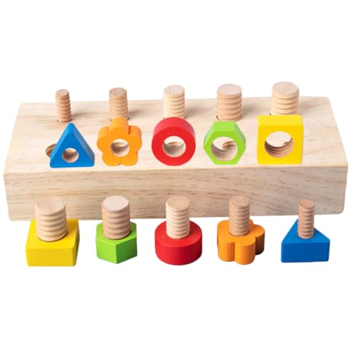 Gogogmee 1Satz Holzformspielzeug für Kleinkinder Puzzle Farben und Formen für Frühe Lernentwicklung und Kreative Gogogmee 1Satz Holzformspielzeug für Kleinkinder Puzzle Farben und Formen für Frühe Lernentwicklung und Kreative von Gogogmee