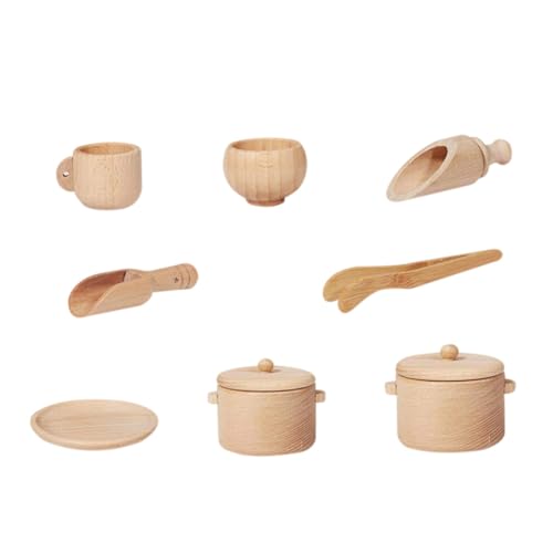 Gogogmee 1Satz Holzspielzeug Geschirrset für Teiliges Set mit Besteck Töpfen und Lebensmittelsimulation Fördert Kreativität Kinderspielzeug aus Reinem Gogogmee 1Satz Holzspielzeug Geschirrset für Teiliges Set mit Besteck Töpfen und Lebensmittelsimulation Fördert Kreativität Kinderspielzeug aus Reinem von Gogogmee