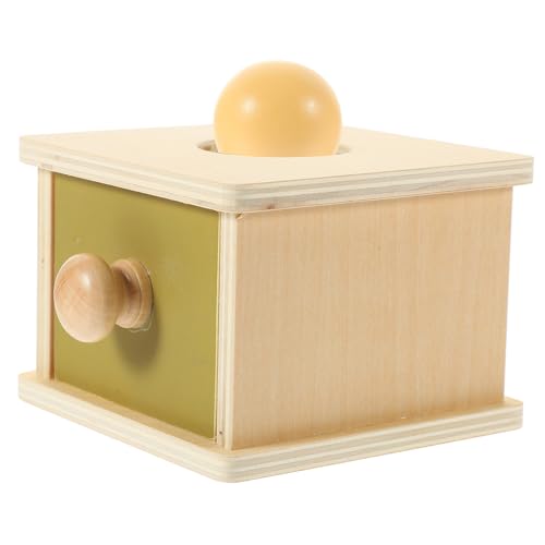 Gogogmee 1Satz Holzspielzeug für Objektpermanenzbox für Geometrische Formen Fördert Geduld und Feinmotorik Lernspielzeug für Kleinkinder und Vorschulkinder von Gogogmee