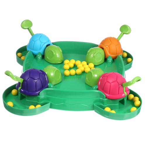 Gogogmee 1Satz Interaktives Brettspiel Schildkröte Lustiges Kinderspiel für Kleinkinder Fördert Motorische Fähigkeiten und Farberkennung Umweltfreundliche Holzmaterialien von Gogogmee