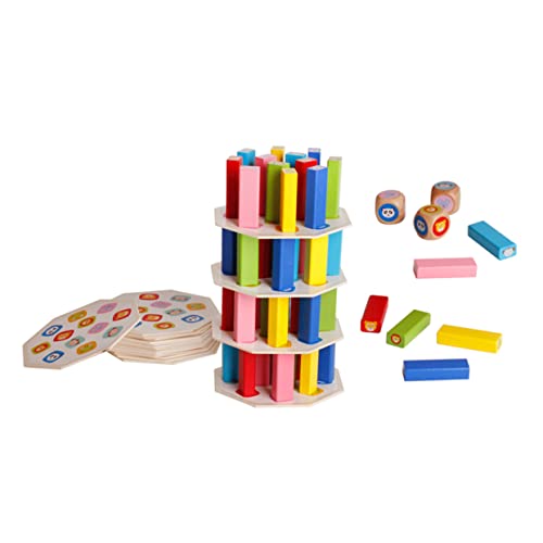 Gogogmee 1Satz Kreatives Stapelspielzeug Teiliges Hochblock Bausteinset für Fördert und Formwahrnehmung Sicheres Material für Drinnen und Draußen von Gogogmee