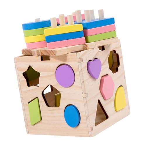 Gogogmee 1Satz Lustiger Sensorischer Form Sorter für Hölzernes Bildungsspielzeug Konzentration und Farbwahrnehmung für Kleinkinder Gogogmee 1Satz Lustiger Sensorischer Form Sorter für Hölzernes Bildungsspielzeug Konzentration und Farbwahrnehmung für Kleinkinder von Gogogmee