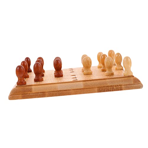 Gogogmee 1Satz Mini Tisch Schachspielzeug aus Tragbares Schachbrett für Erwachsene Bildungsspiel für Logisches und Strategische Planung für Reisen von Gogogmee