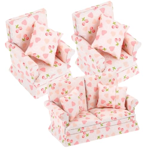 Gogogmee 1Satz Miniatur Sofa für Puppenhaus Teiliges Einzelsofa Doppelsofa für Wohnzimmerdekoration Lebensechte Mini Möbel mit Kissen Gogogmee 1Satz Miniatur Sofa für Puppenhaus Teiliges Einzelsofa Doppelsofa für Wohnzimmerdekoration Lebensechte Mini Möbel mit Kissen von Gogogmee