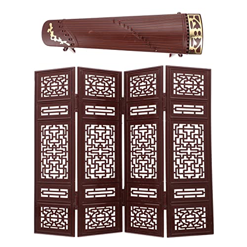 Gogogmee Miniatur Möbel Bildschirm Kleiner Guzheng Spielzeug für Puppenhaus Deko Retro Cosplay Zubehör 2 Stück Gogogmee Miniatur Möbel Bildschirm Kleiner Guzheng Spielzeug für Puppenhaus Deko Retro Cosplay Zubehör 2 Stück von Gogogmee