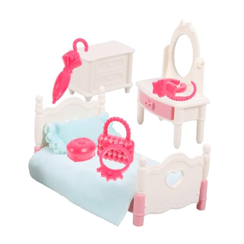 Gogogmee 1Satz Möbel für Puppenhaus Schlafzimmer Dekoration Exquisites Design für DIY Mini Szenen Lebensechte Details Gogogmee 1Satz Möbel für Puppenhaus Schlafzimmer Dekoration Exquisites Design für DIY Mini Szenen Lebensechte Details von Gogogmee