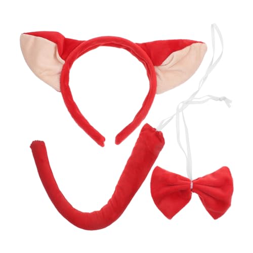 Gogogmee 1Satz Niedliches Cosplay für Teiliges Tierkostüm Zubehör mit Roten für Halloween Fasching und Kostümpartys Exquisites Design und Komfortable Passform Gogogmee 1Satz Niedliches Cosplay für Teiliges Tierkostüm Zubehör mit Roten für Halloween Fasching und Kostümpartys Exquisites Design und Komfortable Passform von Gogogmee