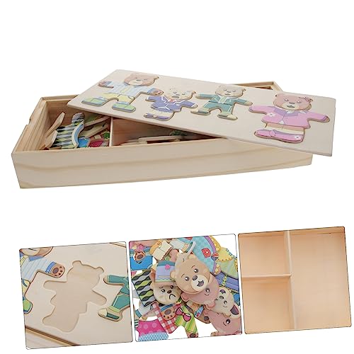 Gogogmee 1Satz Pädagogisches Holz Puzzle Tierwechselspielzeug für Interaktives Lernspielzeug mit Bär Fördert Kreativität und Hand Auge Koordination für Jungen und Mädchen Ab Gogogmee 1Satz Pädagogisches Holz Puzzle Tierwechselspielzeug für Interaktives Lernspielzeug mit Bär Fördert Kreativität und Hand Auge Koordination für Jungen und Mädchen Ab von Gogogmee