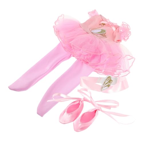 Gogogmee 1Satz Puppen Ballettkleidung mit Tanzrock Stirnband und Passenden Schuhen für Puppen Outfit für Prinzessinnen und Besondere Anlässe Gogogmee 1Satz Puppen Ballettkleidung mit Tanzrock Stirnband und Passenden Schuhen für Puppen Outfit für Prinzessinnen und Besondere Anlässe von Gogogmee