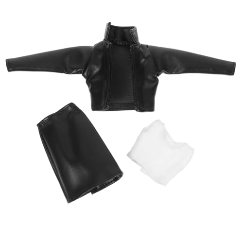Gogogmee 1Satz Puppenkleidung Casual Outfit mit PU Rockjacke und Weste Zubehör für Puppen Benutzerfreundlich Vielseitig für Rollenspiele Geschenkwahl Gogogmee 1Satz Puppenkleidung Casual Outfit mit PU Rockjacke und Weste Zubehör für Puppen Benutzerfreundlich Vielseitig für Rollenspiele Geschenkwahl von Gogogmee
