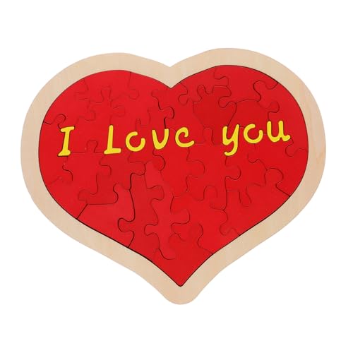 Gogogmee 1Satz Puzzle für Valentinstag Rotes Handwerk Deko Puzzle für Hochzeiten und Jubiläen Teile Tragbar und von Gogogmee