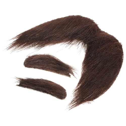 Gogogmee 1Satz Selbstklebender Fake Bart mit Augenbrauen für Kreative Verkleidungen für Halloween Cosplay und Partys Langlebig und Bequem von Gogogmee