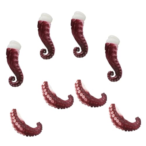 Gogogmee 1Satz Simulation Octopus Claws aus Teiliges Dekorationsmodell Lebensechte Tintenfischtentakel für Lebensmittel Dekoration und Kinderspielzeug von Gogogmee