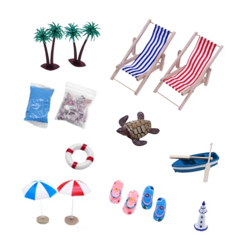 Gogogmee 1Satz Stranddeko mit Liegestuhl und Boot Kreative Mikroszenen für Puppenhaus Realistische Sommer Accessoires für Erwachsene für DIY Projekte und Bastelarbeiten Gogogmee 1Satz Stranddeko mit Liegestuhl und Boot Kreative Mikroszenen für Puppenhaus Realistische Sommer Accessoires für Erwachsene für DIY Projekte und Bastelarbeiten von Gogogmee