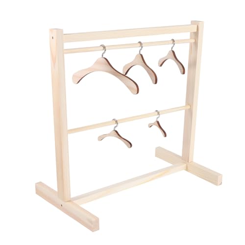 Gogogmee 1Satz Teiliges Puppenkleiderbügel Set aus Holz Praktische Hängemöglichkeiten für Puppenbekleidung Verschiedenen für Puppenzubehör Gogogmee 1Satz Teiliges Puppenkleiderbügel Set aus Holz Praktische Hängemöglichkeiten für Puppenbekleidung Verschiedenen für Puppenzubehör von Gogogmee