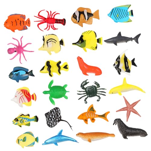 Gogogmee 1Satz Tropische Fischfiguren Aquarien Dekoration Meerestiere Figuren aus Langlebigem Realistische Aquatische Kreaturen für Farbenfrohe Aquariengestaltung von Gogogmee